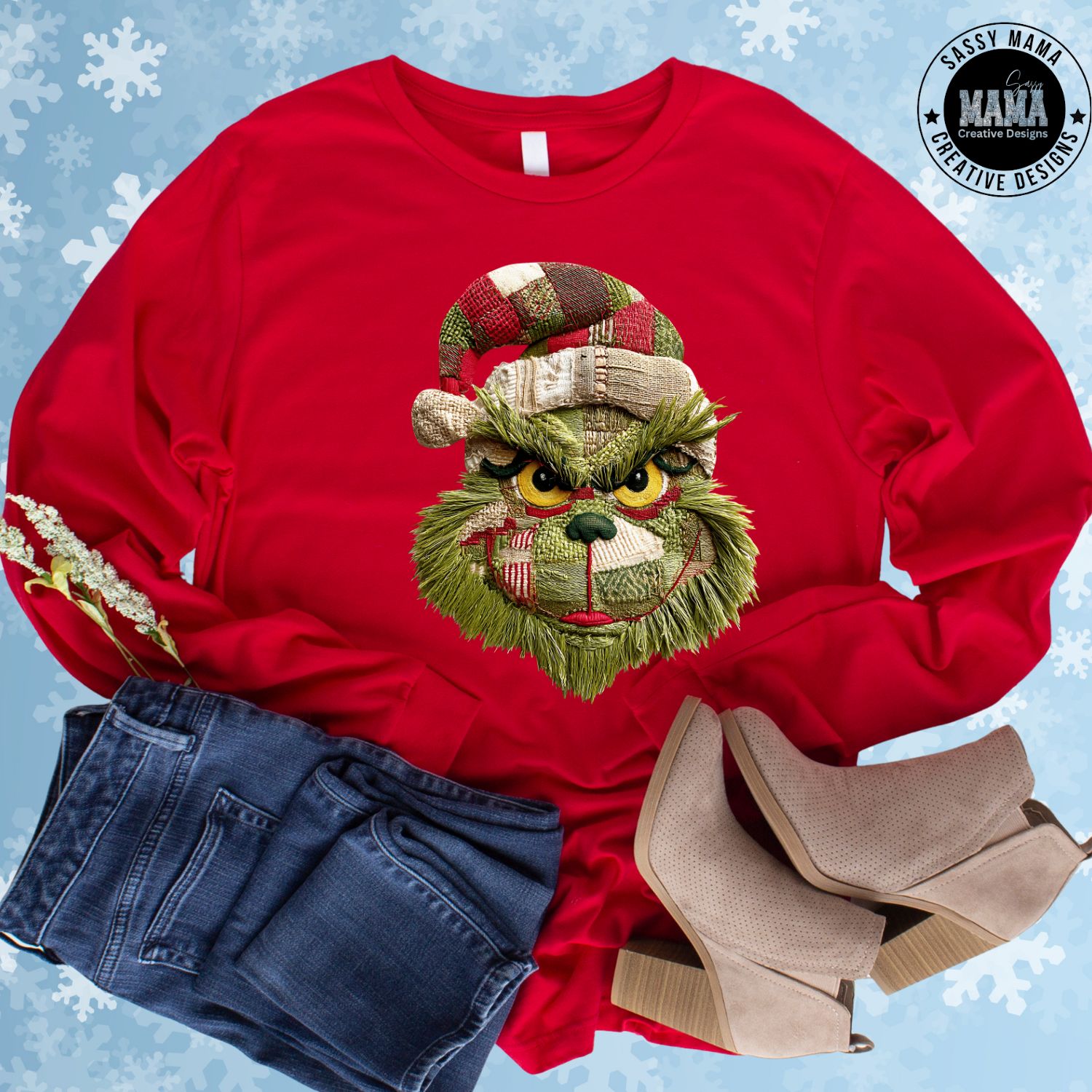 Patchwork Holiday Spirit Shirt