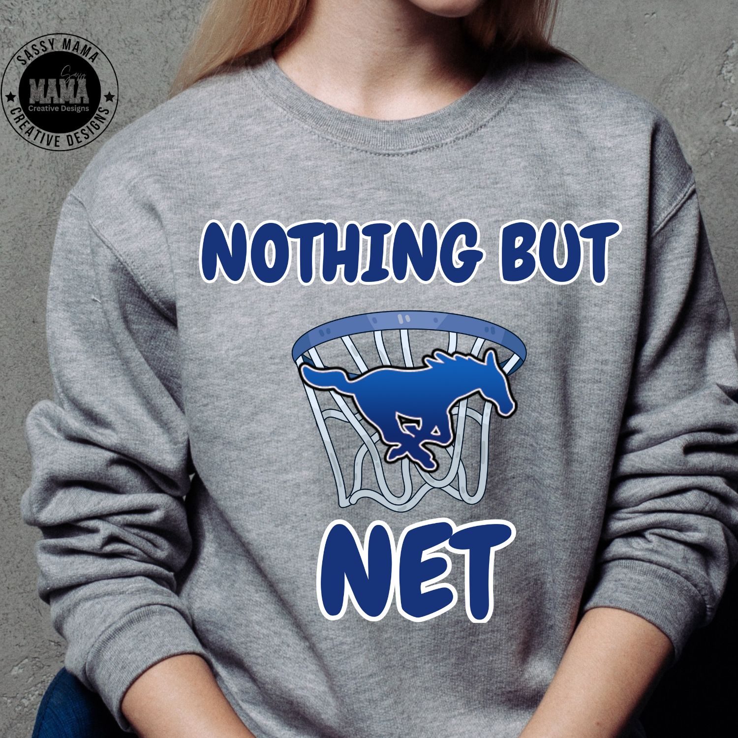 Tuslaw Mustang Basketball Nothing But Net Shirt