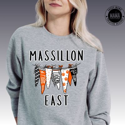 Massillon East/West Pennant Shirt