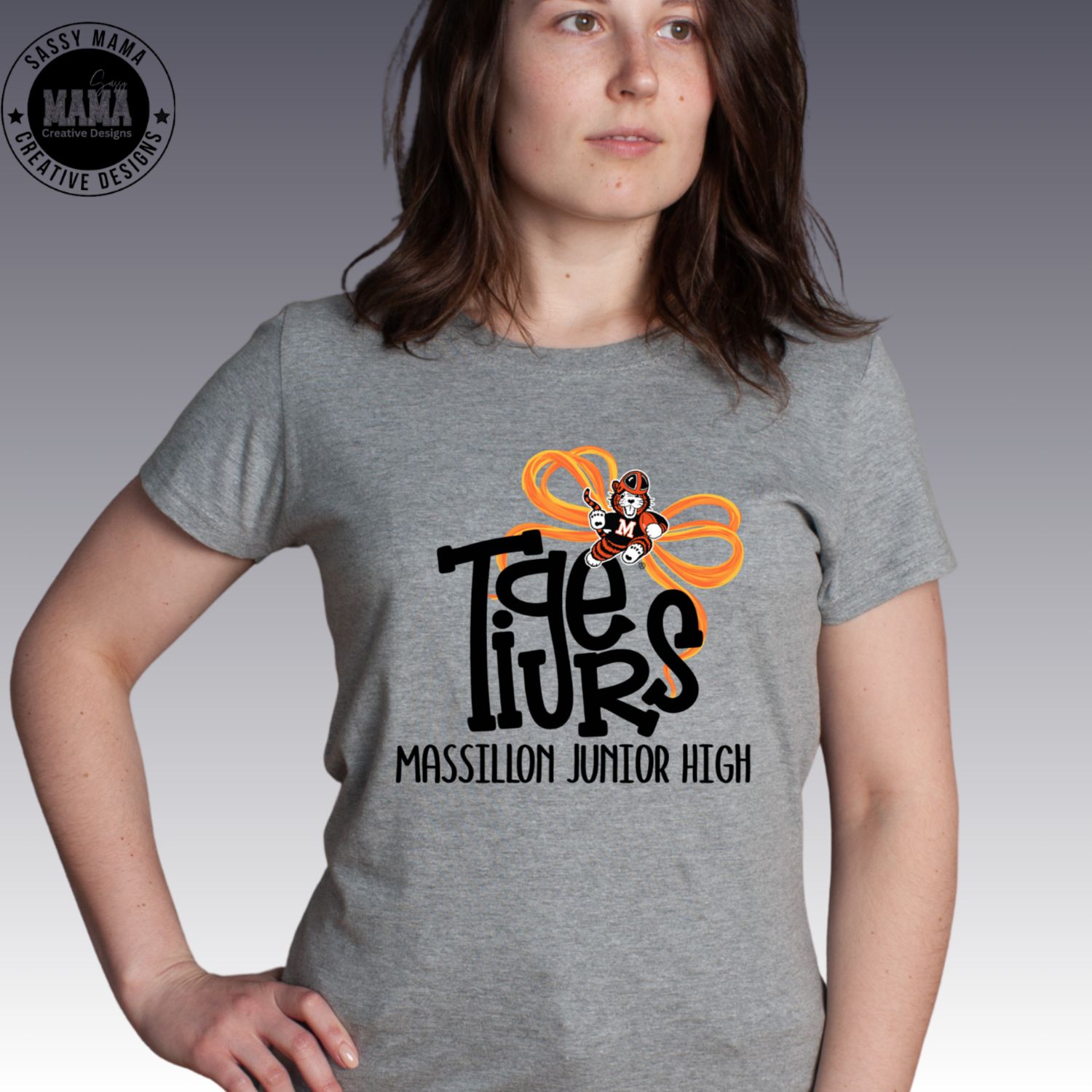 Massillon Junior High Tigers Bow Shirt