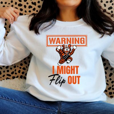 Warning I Might Flip Out Tiger Gymnastic Shirt
