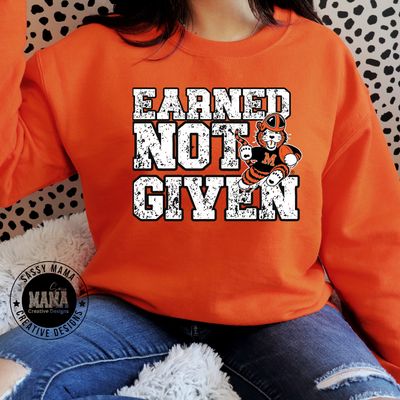 Massillon Tiger Football Earned Not Given Shirt