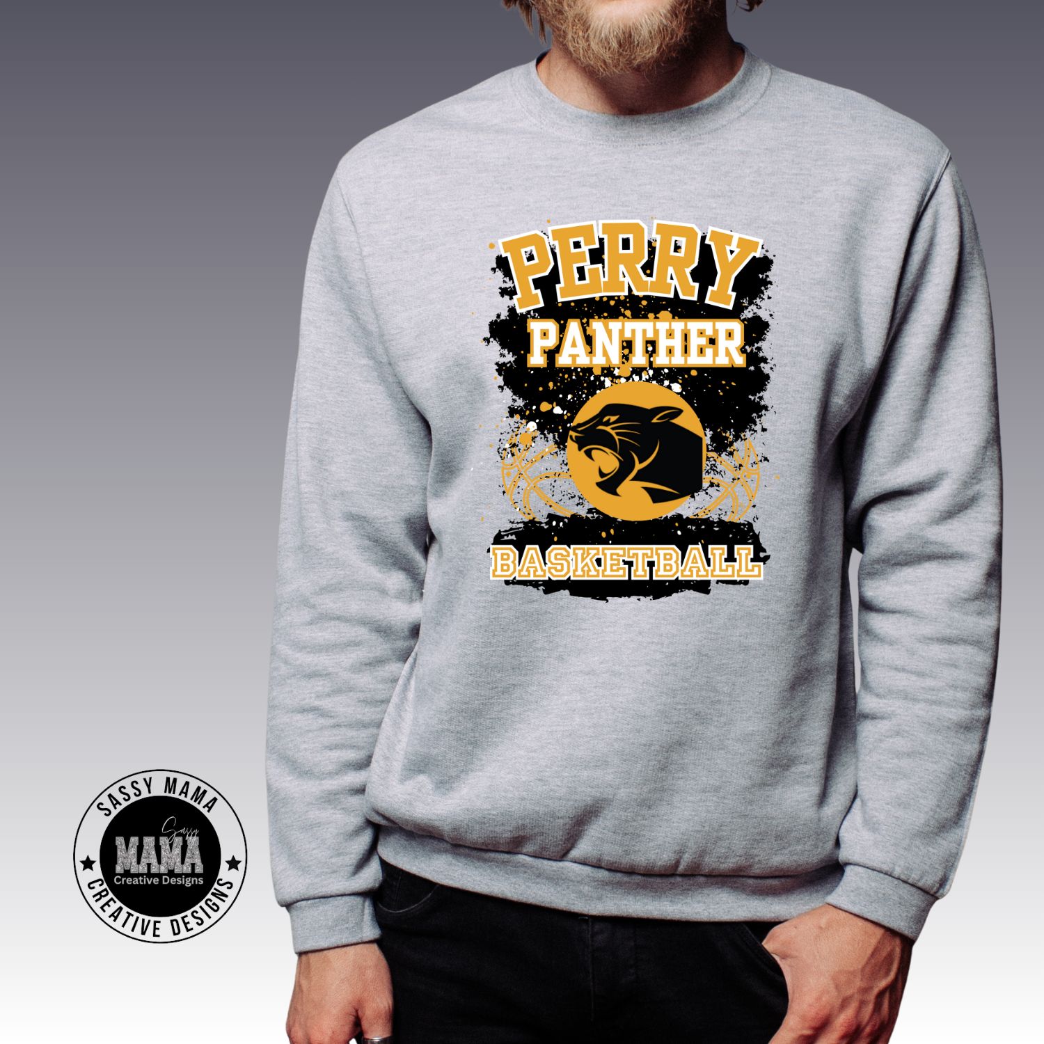 Perry Panther Basketball Color Splash