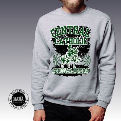 Central Catholic Crusader Basketball Color Splash