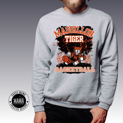 Massillon Tiger Basketball Color Splash