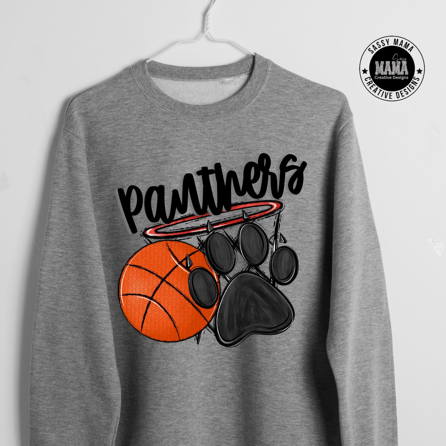 Panthers Paw Print Basketball Shirt