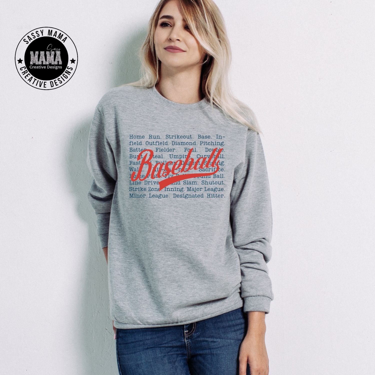 Mustang Baseball Word Art Shirt