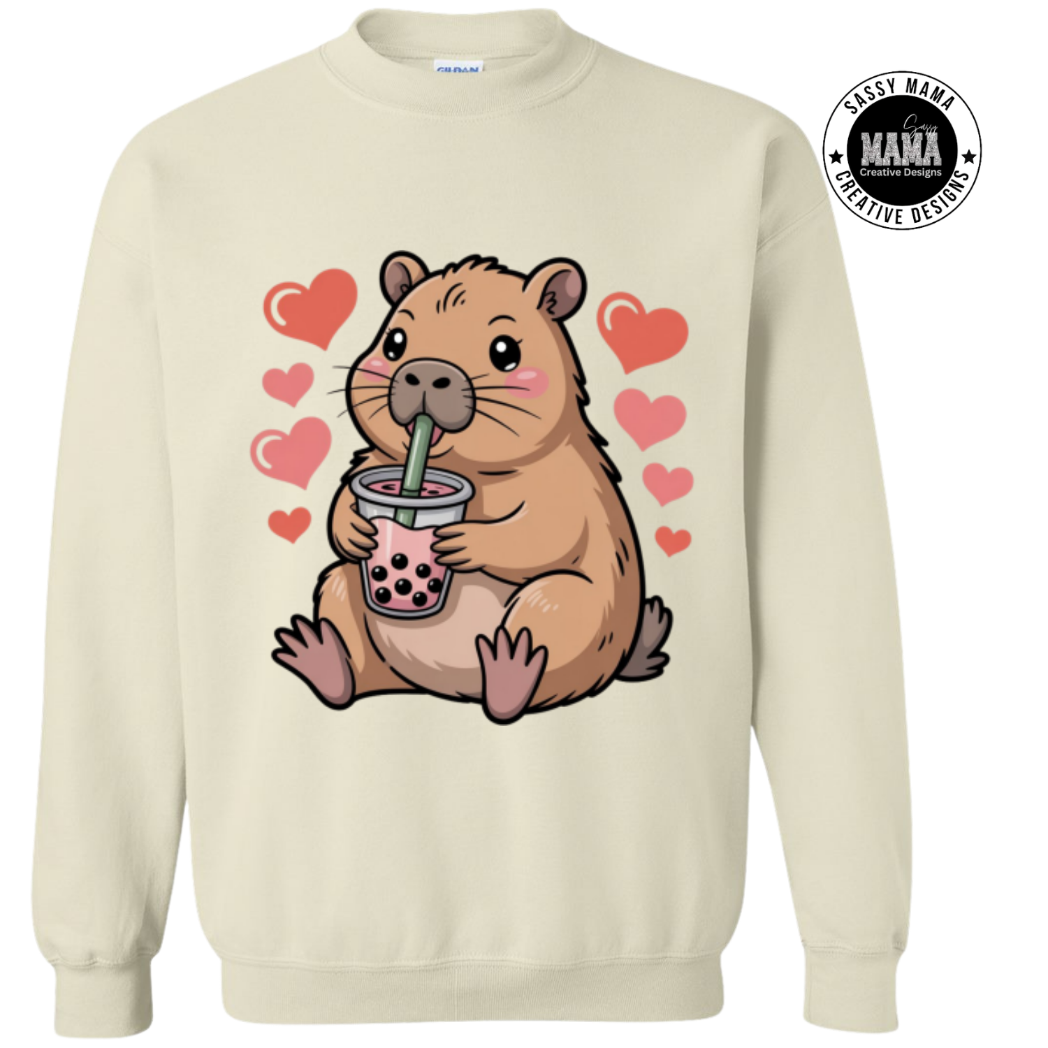Hearts &amp; Boba Capybara Shirt