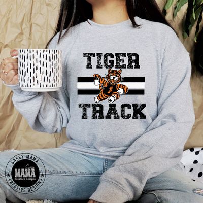 Massillon Tiger Track Distressed Shirt