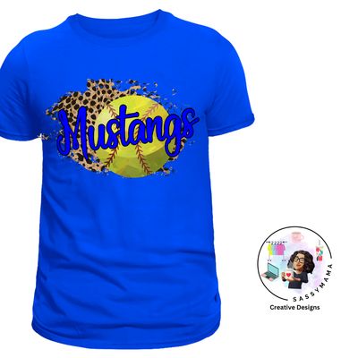 Tuslaw Mustangs Softball Spirit Shirt Adult and Youth