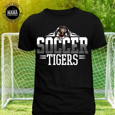 Massillon Tiger Roar in Black Soccer Shirt