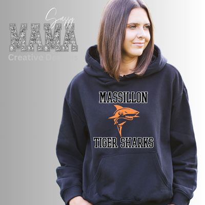 Massillon Tiger Sharks Varsity Shirt Adult and Youth