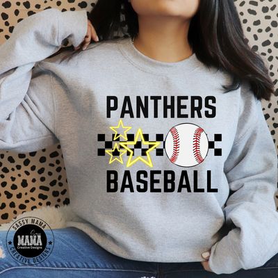 Perry Panther Baseball Neon Star Shirt