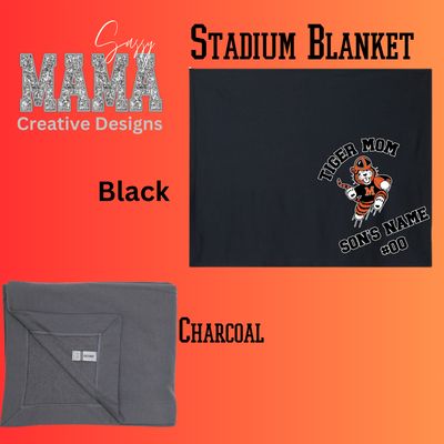 Tiger Mom Stadium Blanket