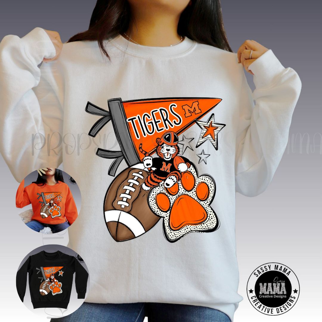 TIGER Pennant and Paw Power Shirt