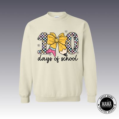 100 Days of School Pencil Bow
