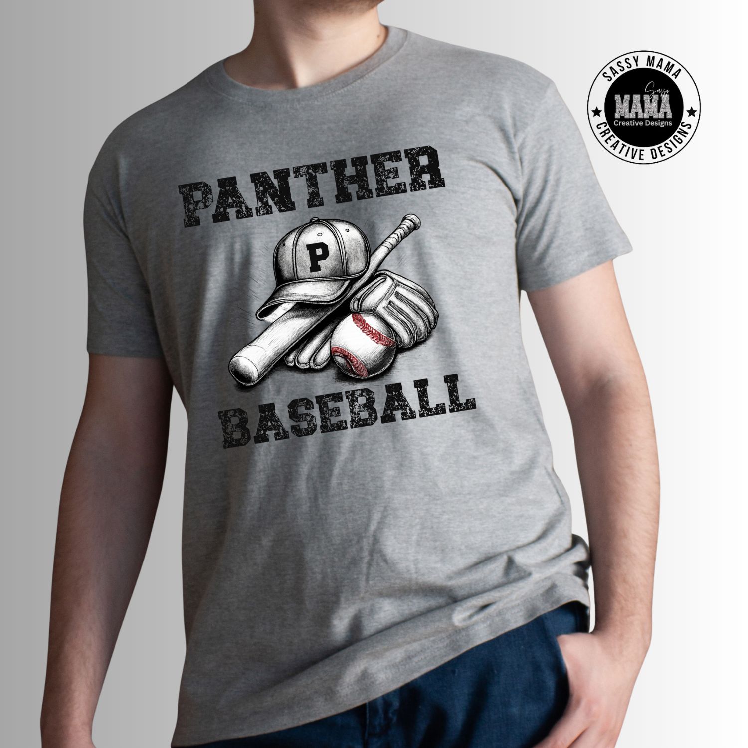 Perry Panther Baseball Retro Vibe