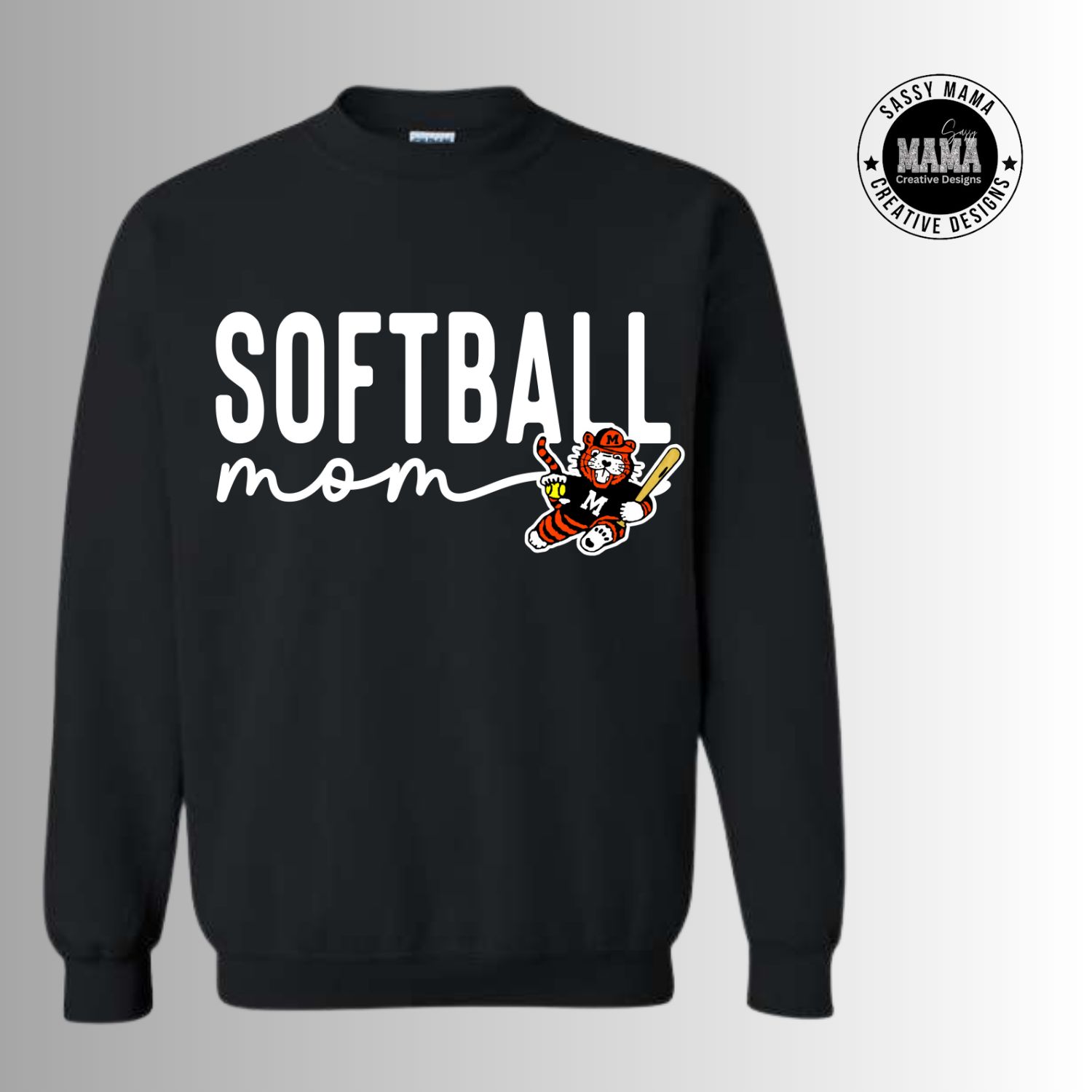 Massillon Tiger Softball Mom Doodle Shirt