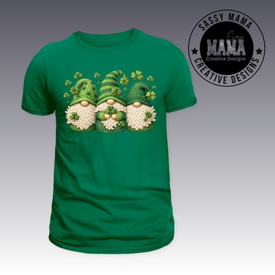 Shamrock Stitch Gnomes Faux Yarn/Crochet Design