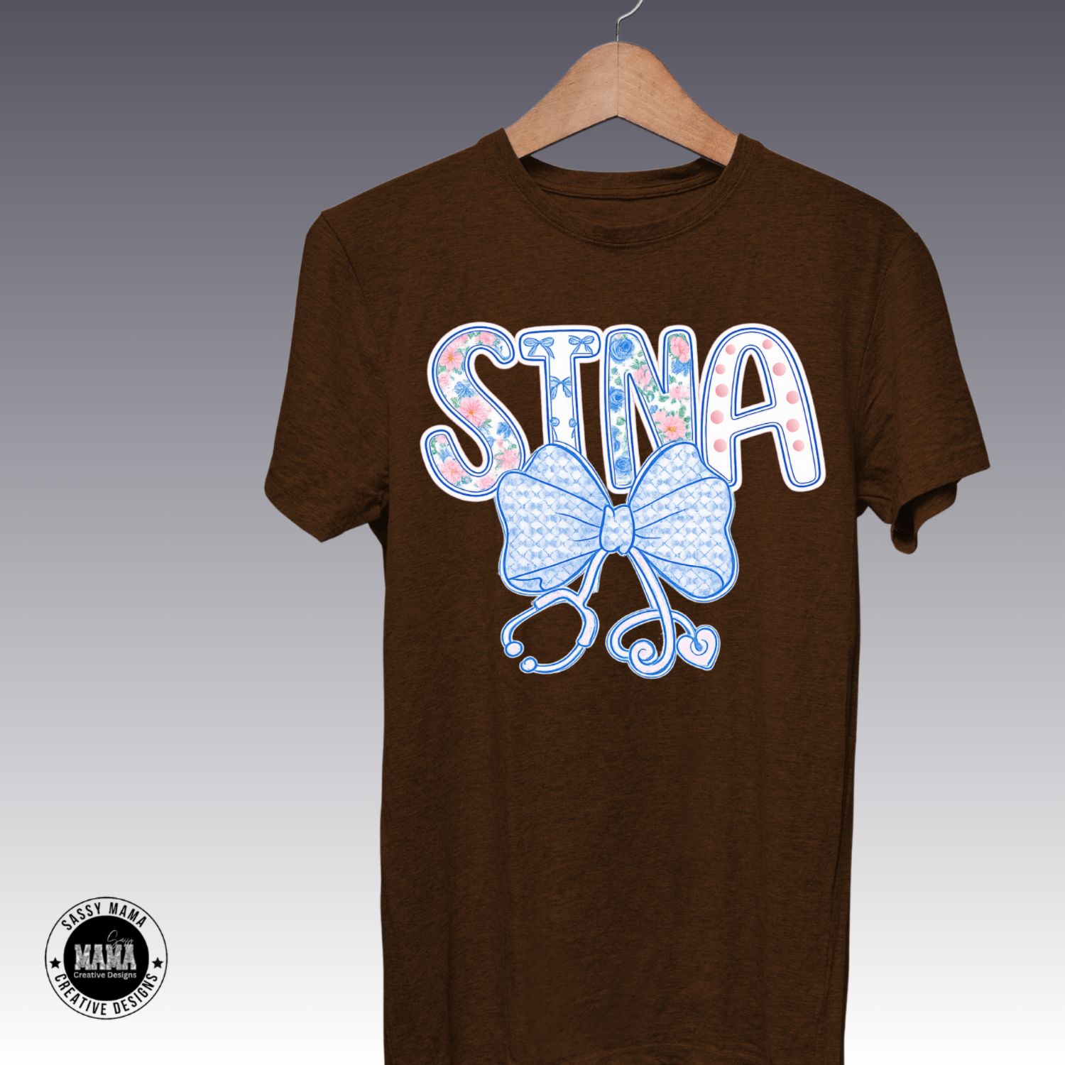 💙🎀 STNA, But Make It Cute – Floral Bow Graphic