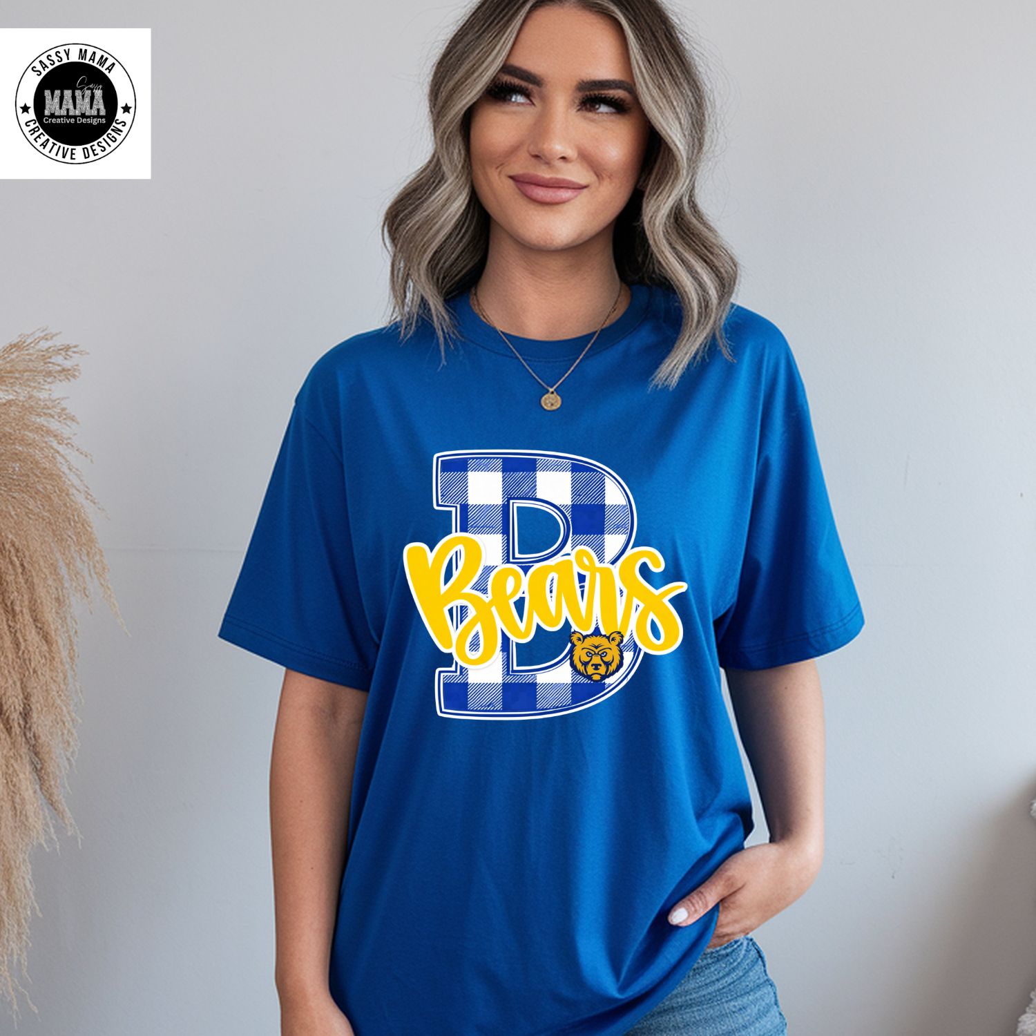 St. Mary Bears Plaid Pop