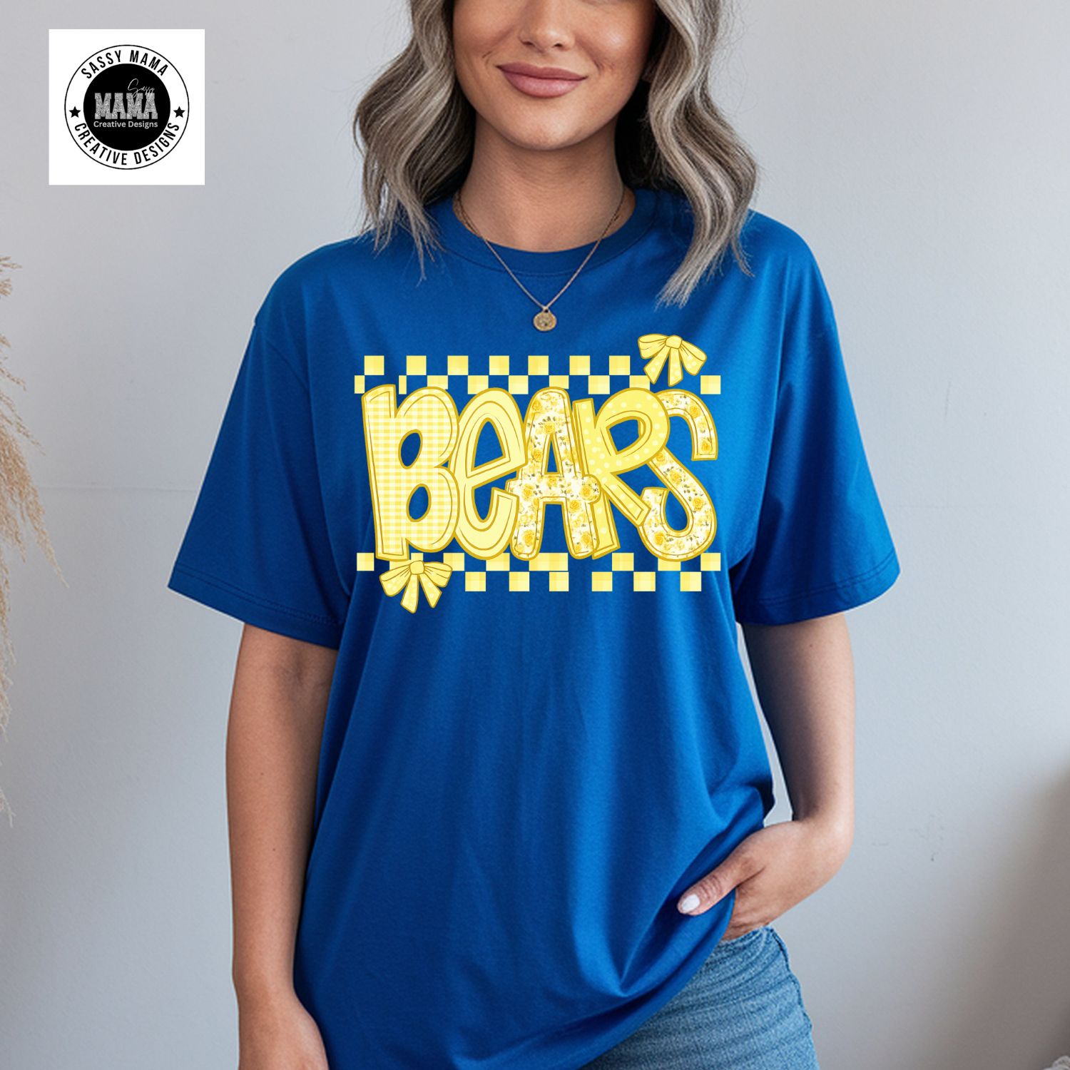 St. Mary Bears Golden Check Spirit Shirt