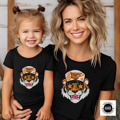 Massillon Tiger Faux Sequin Varsity Glam