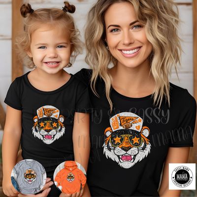 Massillon Tiger Faux Sequin Varsity Glam