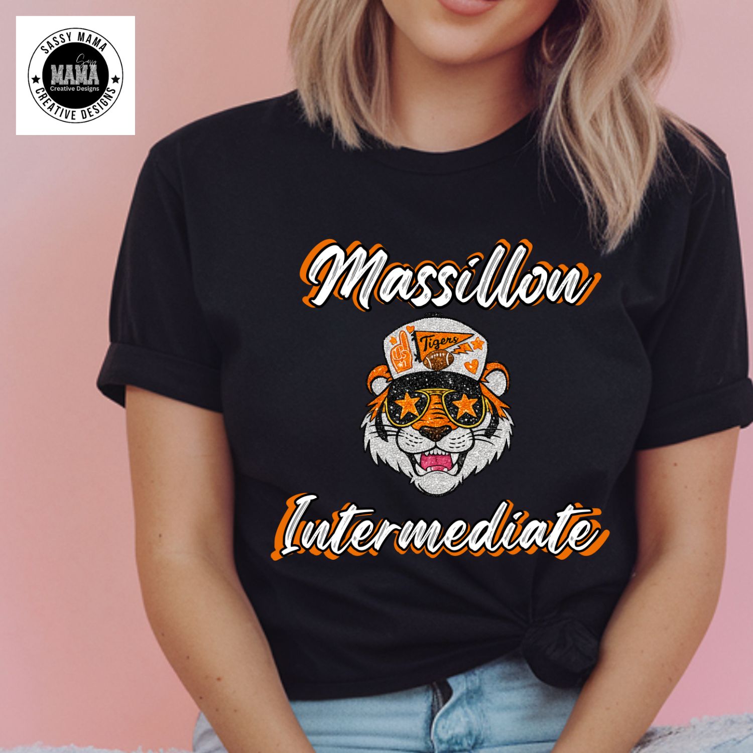 ⭐ Massillon Intermediate &amp; Junior High Faux Sparkle Pride