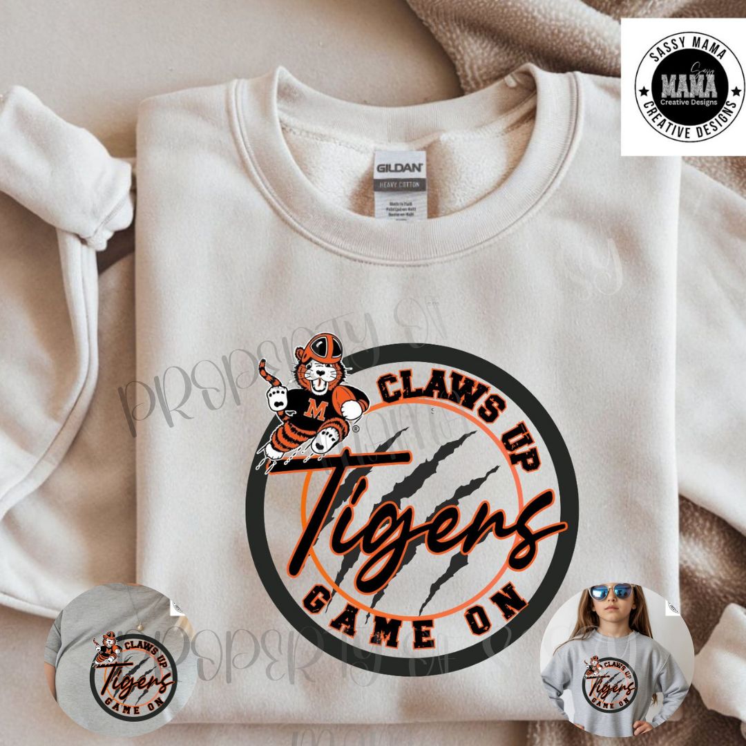 Massillon Tiger Claws Up Game On Shirt