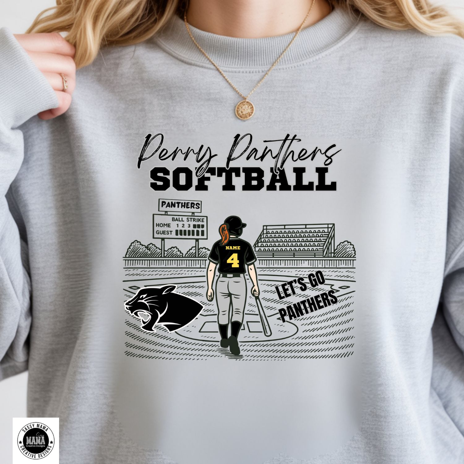 ✨ Perry Panther Softball Game Day Pride- CUSTOMIZED