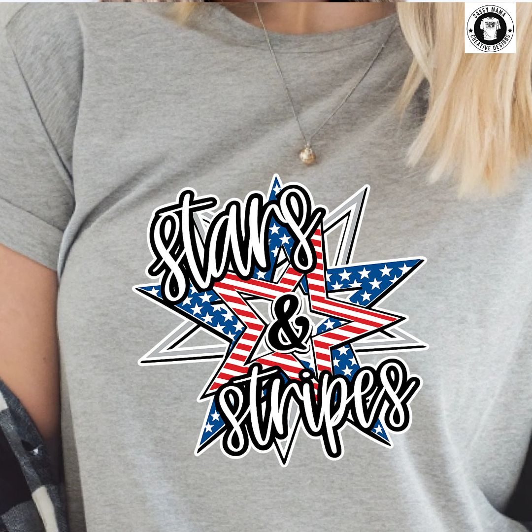 Stars &amp; Stripes – All American Glam Tee 💥