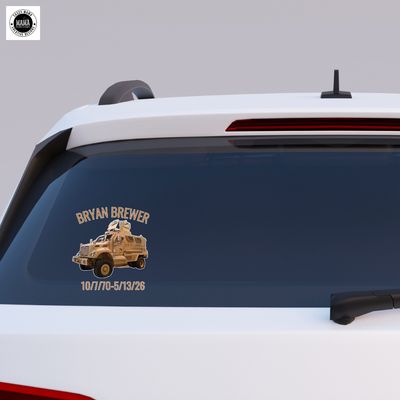 Bryan Brewer Memorial Window Decal