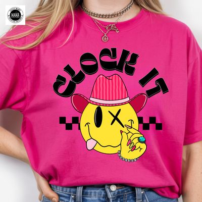 Clock It Cowgirl – Sassy Western Smile Shirt 🤠✨