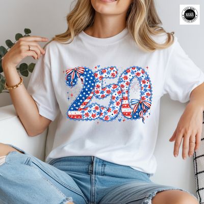 Stars Stripes &amp; 250 Patriotic Shirt