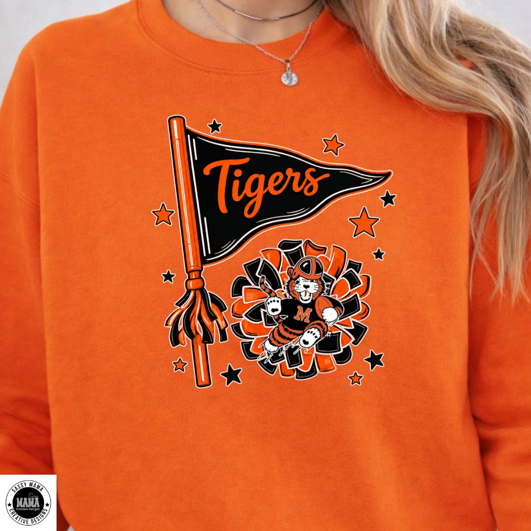 Tiger Rally Pennant – Massillon Spirit Edition 🐅🧡