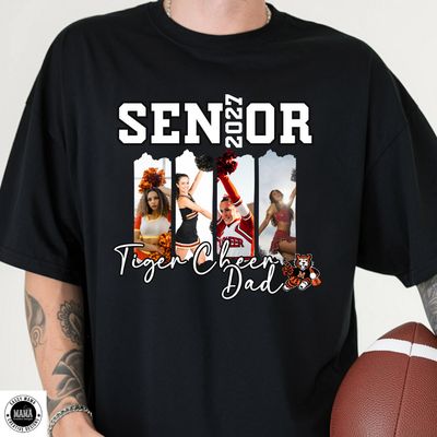 ✨ SENIOR Massillon Tiger Cheerleaders Shirt- CUSTOMIZED for Mom and Dad