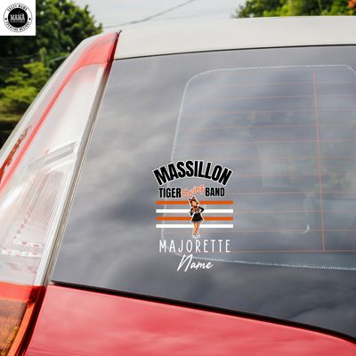 Massillon Tiger SWING Band Majorette Window Decal