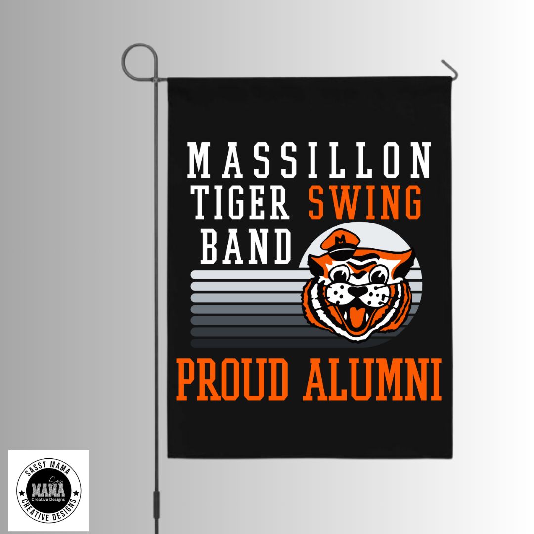 🐯 Massillon Tiger Swing Band Proud Alumni Garden Flag
