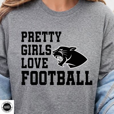 Pretty Girls Love Panther Football🖤💛😎