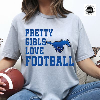 💙 Pretty Girls Love Mustang Football