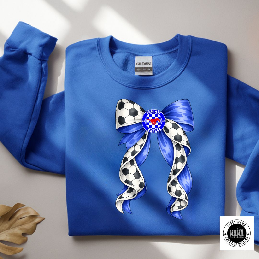 🎀⚽ Mustang Soccer Bow Spirit Edition ⭐