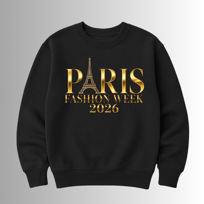 🗼 Paris Fashion Week Glamour Crewneck ✨Adult and Youth