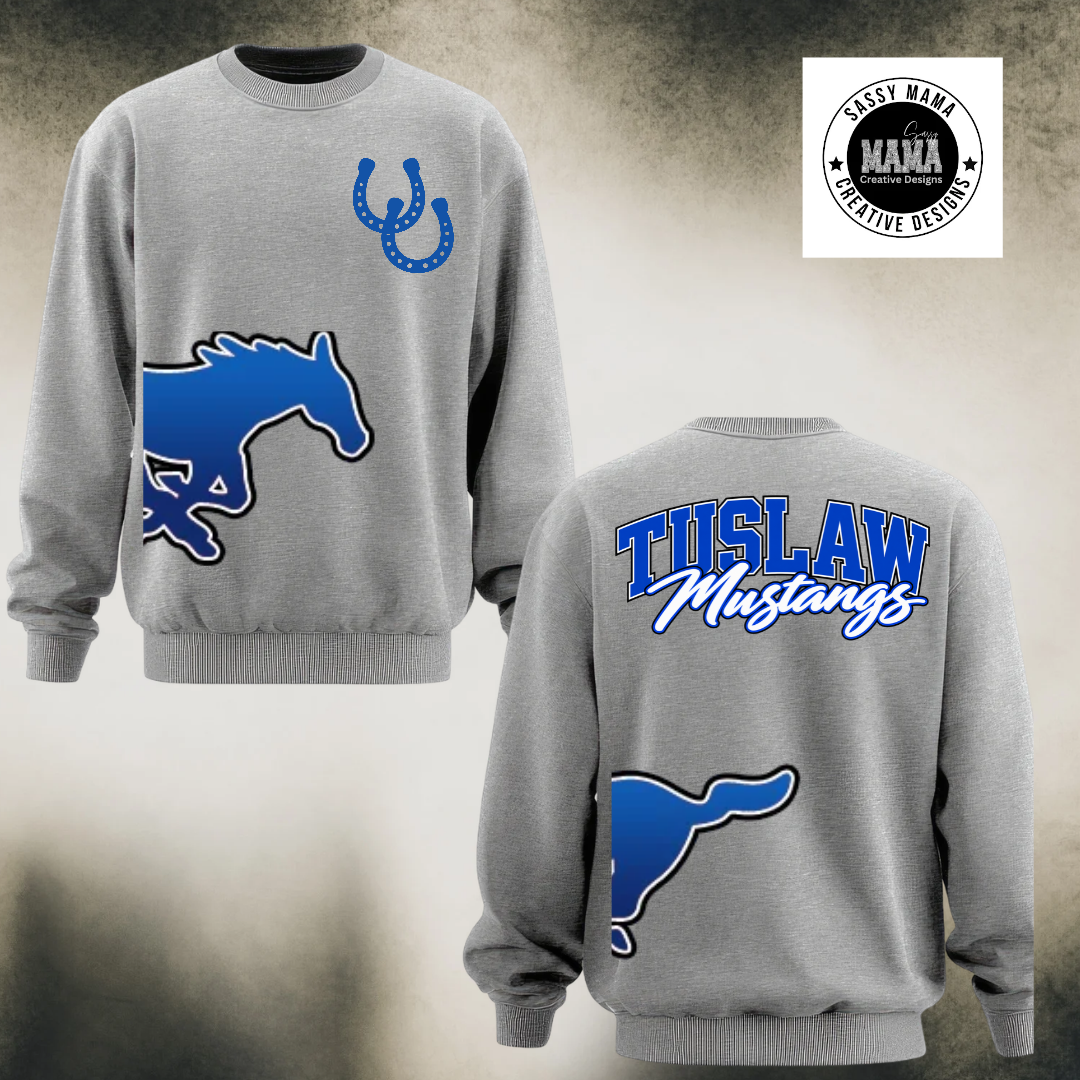 Mustang in Motion — Tuslaw Wraparound Edition 🐴💙🤍