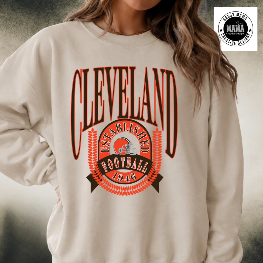 Cleveland Established — Heritage Football Edition 🏈🧡🤎
