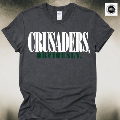 Central Catholic Crusaders Obviously Shirt – Classic Crusader Pride Edition 💚🤍