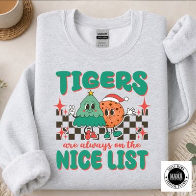 Tigers on the Nice List — Retro Christmas Edition 🎄🍪🐯✨