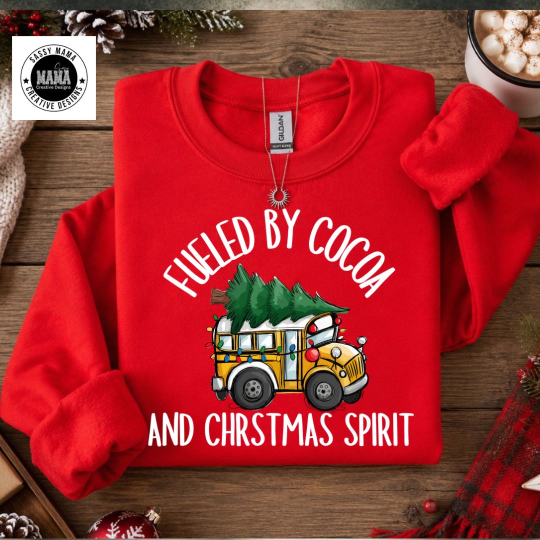 Fueled by Cocoa — Bus Driver Christmas Edition 🚌☕🎄✨
