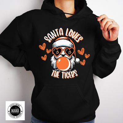 Santa Loves the Tigers — Bubblegum Christmas Edition 🎅🏻🐯🧡🖤✨