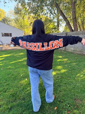 Tiger Pride from Every Angle — Massillon Two-Sided Crewneck 🐯🧡🖤✨